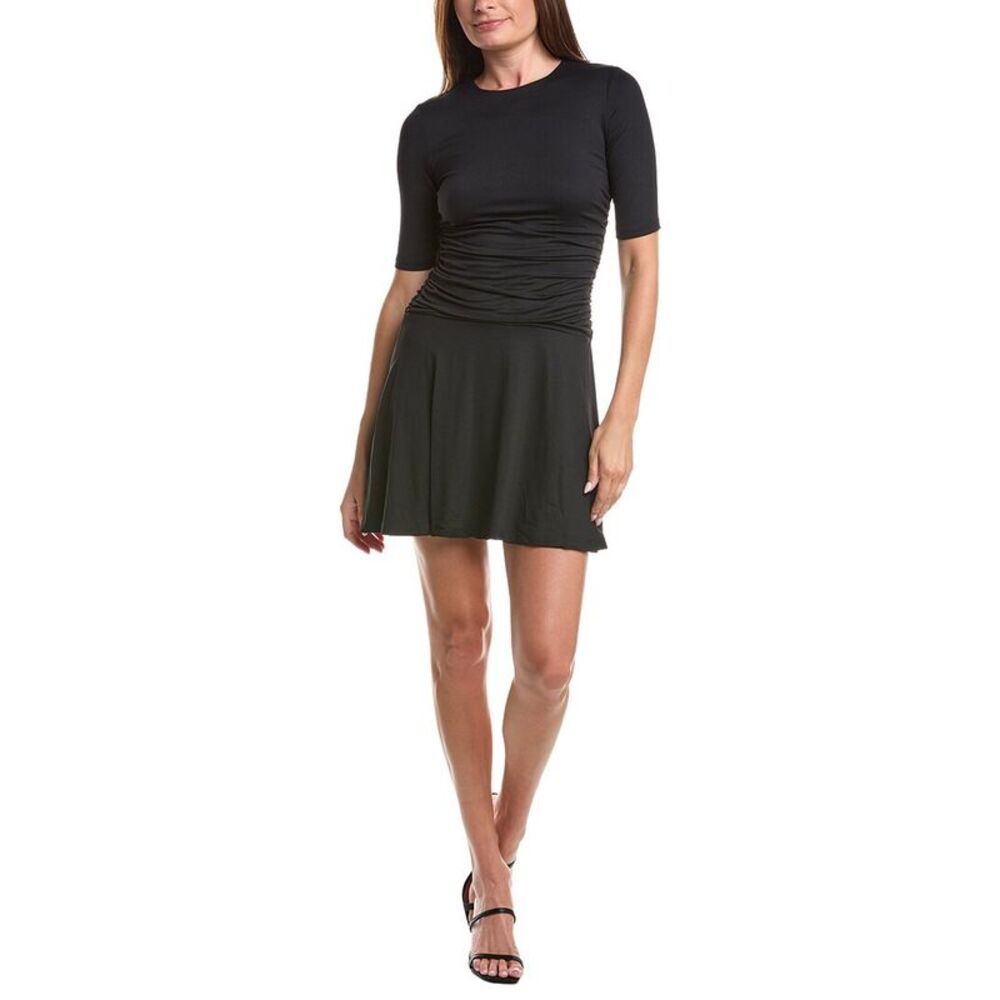 Susana Monaco Womens Crew Low Waist Dress, Black